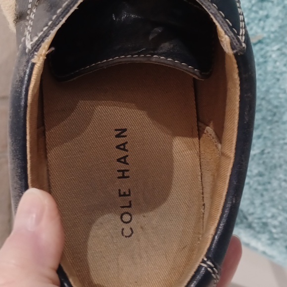 COLE HAAN Men's Blue Leather Sneakers size 9 M - Picture 3 of 16